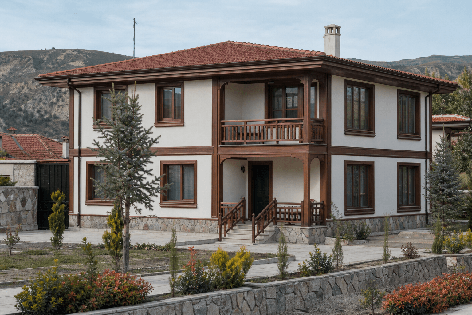 Çankırı 2 katlı konuk evi projesi görseli